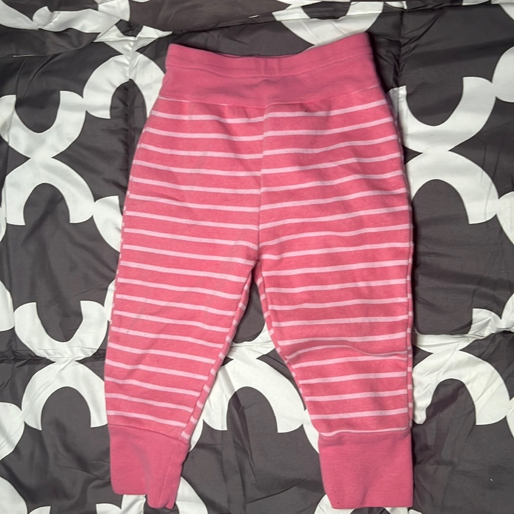 Pink Striped Baby Pants